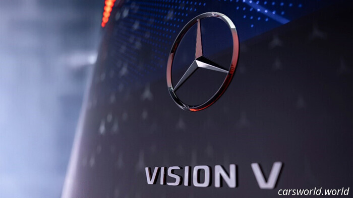 Mercedes-Benz Vision V Showcases 311-Mile Electric Luxury Van Set for 2026 | Carscoops